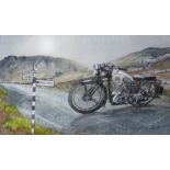 BSA M24 Goldstar 1930's Classic Nostalgic Motorbike Metal Wall Art