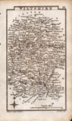 Wiltshire Antique Copper Engraved King George IV Map by Sidney Hall.