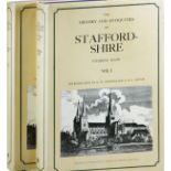 2 Volume Set The History and Antiquities of Staffordshire 1976 Stebbing Shaw.