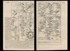 Bowen 290 Yrs Old Detailed Road Map Wales Tregynon Newtown Wells, Brecon.