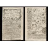 Bowen 290 Yrs Old Detailed Road Map Kings Lynn to Harwich Thetford Ipswich.