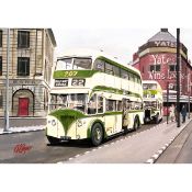 Blackpool Iconic Yates Wine Lodge Bus Scene Metal Wall Art