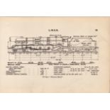 l.M.S.R. Railway Princess Royal Detailed Drawing Diagram 85 Yrs Old Print.