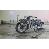 1938 Rudge Ulster Classic British Motorbike Metal Wall Art