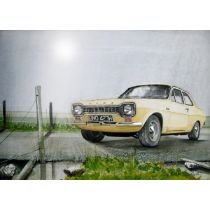 Ford Escort MK1 1960's Nostalgic Iconic British Cars Metal Wall Art