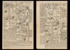 Bowen 290 Yrs Old Detailed Road Map Aylesbury, Stratford Upon Avon Banbury.