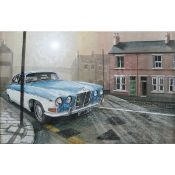 Jaguar 420G 1960's Classic Sporting British Car Metal Wall Art