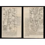 Bowen 290 Yrs Old Detailed Road Map Wales Lamech, Llanbadern Vawr, Talabont.