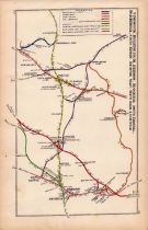 Hemsworth Mexboro South Kirby Yorkshire Antique Railway Diagram-44.