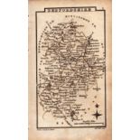 Bedfordshire Antique Copper Engraved King George IV Map by Sidney Hall.