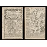 Bowen 290 Yrs Old Detailed Road Map Bristol, Chepstow, Monmouth Hereford.