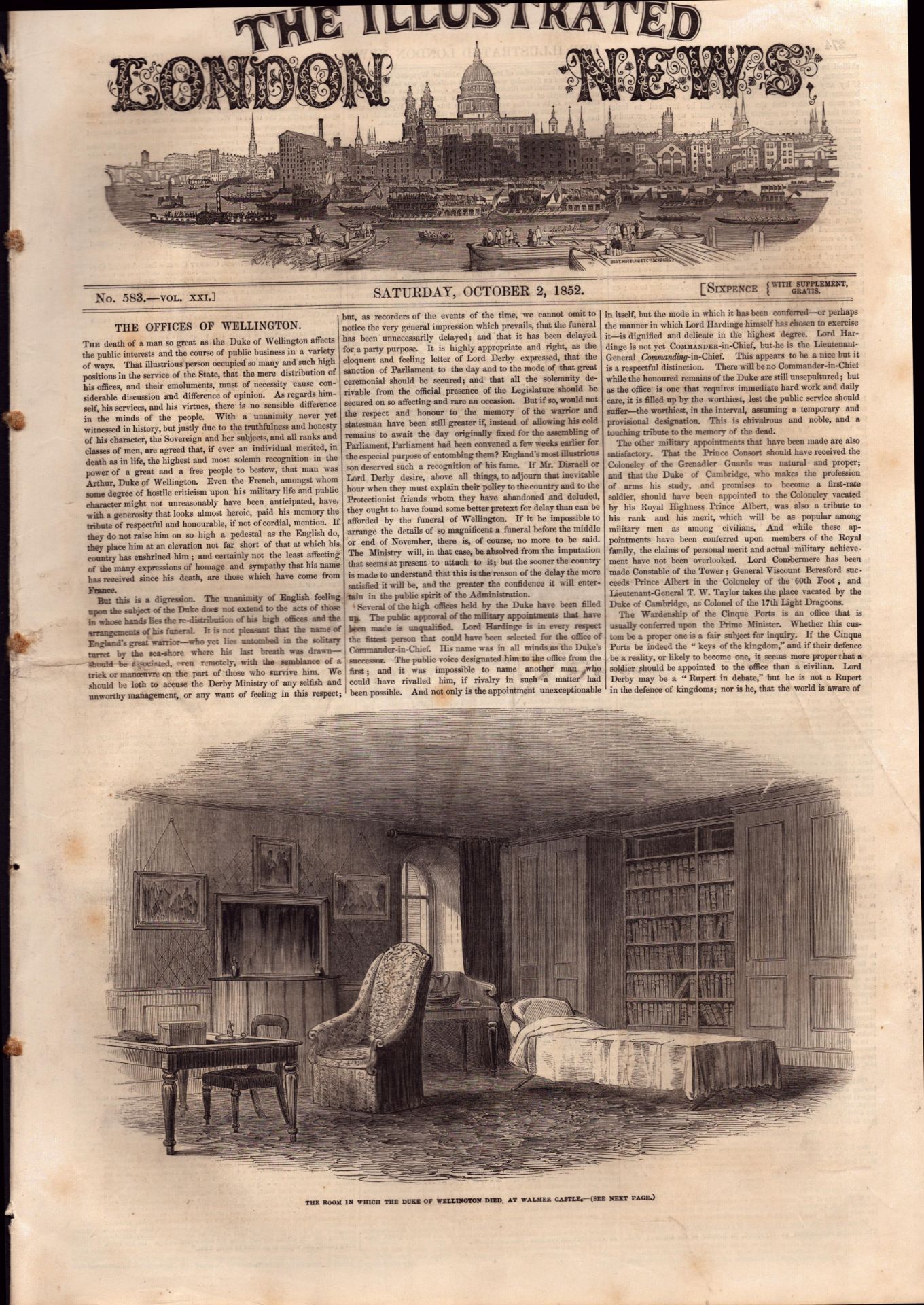 Illustrated London News Victorian Collection 10 Antique 1852 Newspapers. - Image 9 of 12