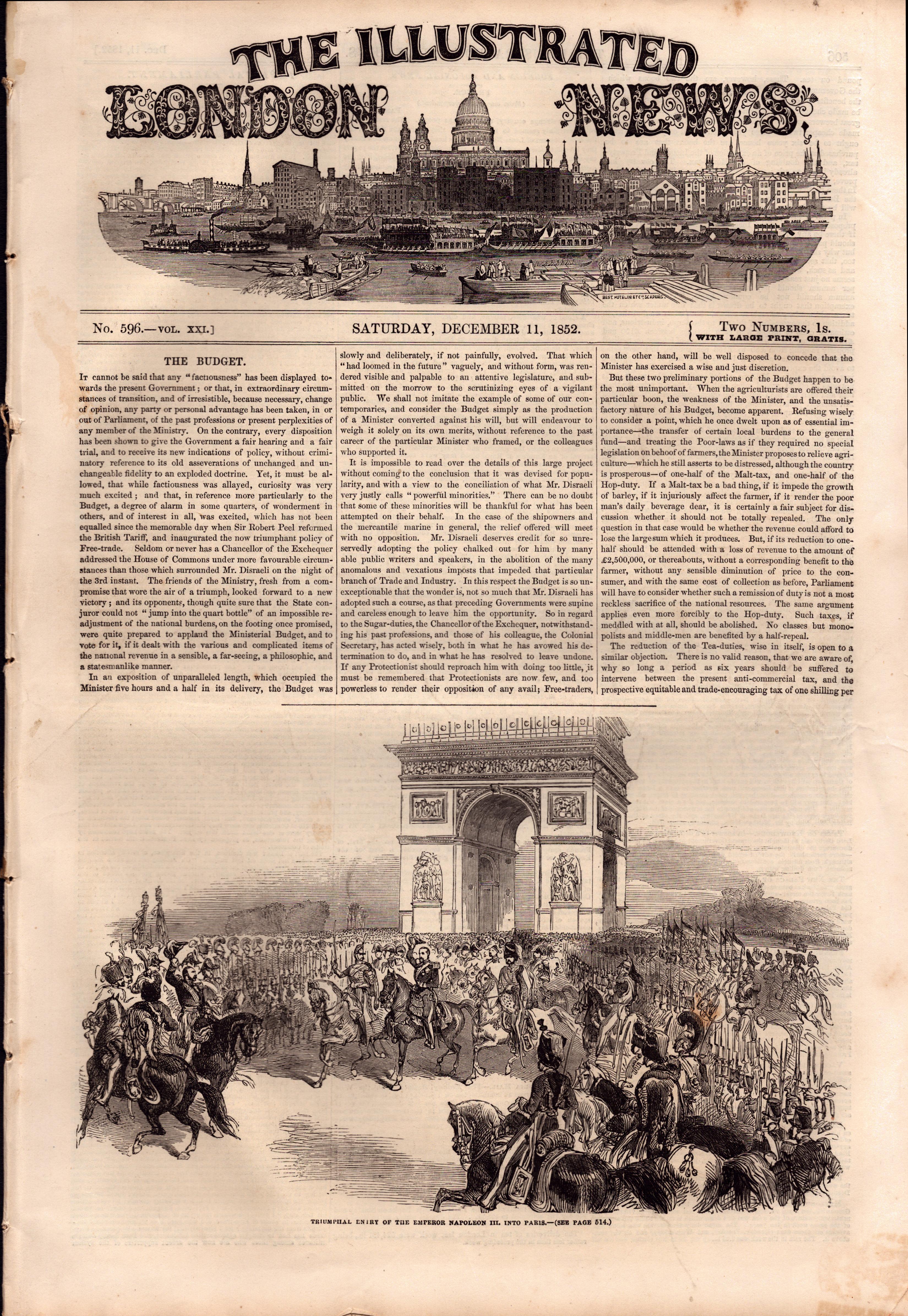 Illustrated London News Victorian Collection 12 Antique 1852 Newspapers. - Bild 12 aus 15