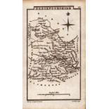 Wales Brecknockshire Antique Copper Engraved George IV Map by Sidney Hall.