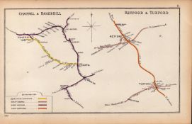 Retford, Tuxford, Boughton Antique Railway Junction Diagram Map-15.