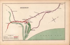 Aberdeen Holburn St Kittybrewstrer Scotland Antique Railway Diagram-13.