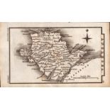 Wales Anglesey Antique Copper Engraved George IV Map by Sidney Hall.