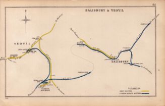 Salisbury & Yeovil Antique Railway Junction Diagram-82.