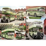 Fishwick & Sons of Preston, Chorley, Croston, Leyland Bus Metal Wall Art