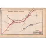 Barrmill Kilsyth Lugton Scotland Antique Railway Junction Diagram-125.