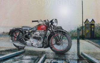 Ariel Square Four 4Gl 1930's Iconic Motorbike Metal Wall Art