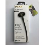 17 x Mixx Audio Play Black Bluetooth Earphones £15.99 ea