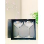 4 x John Lewis - Celebrate Crystal Glass Set of 2 Champagne Saucers