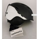 3 x Uvex Comanche 2 Edt Black & White Ski Helmet, Size 51-55cm RRP £88.99