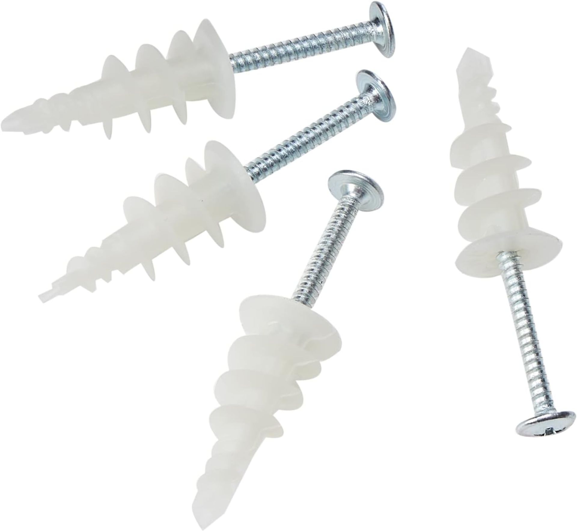 200 x RawlPlug Nylon Self Drilling Wall Fixing Plug With Screw For Plasterboard RRP £28.99