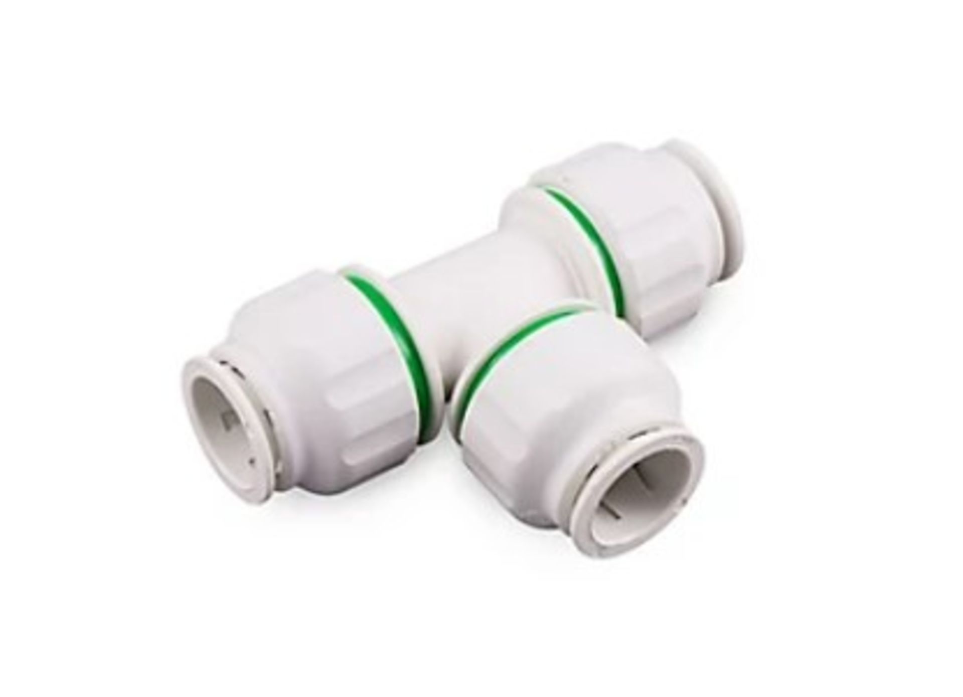 23 x Plumbsure White Push-Fit Pipe Tee (Dia)22mm