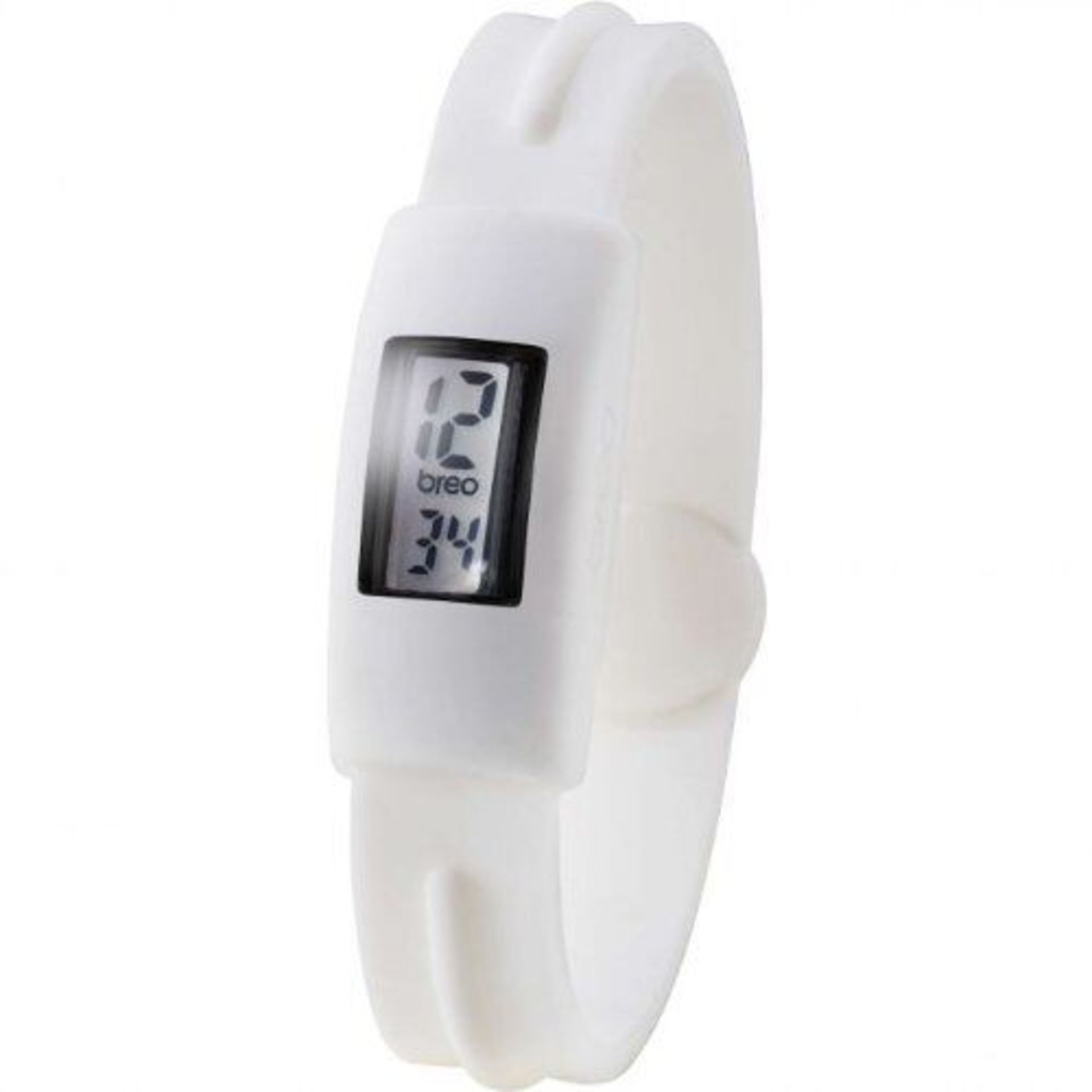 Breo Energy White Digital Watch With Silicone Strap