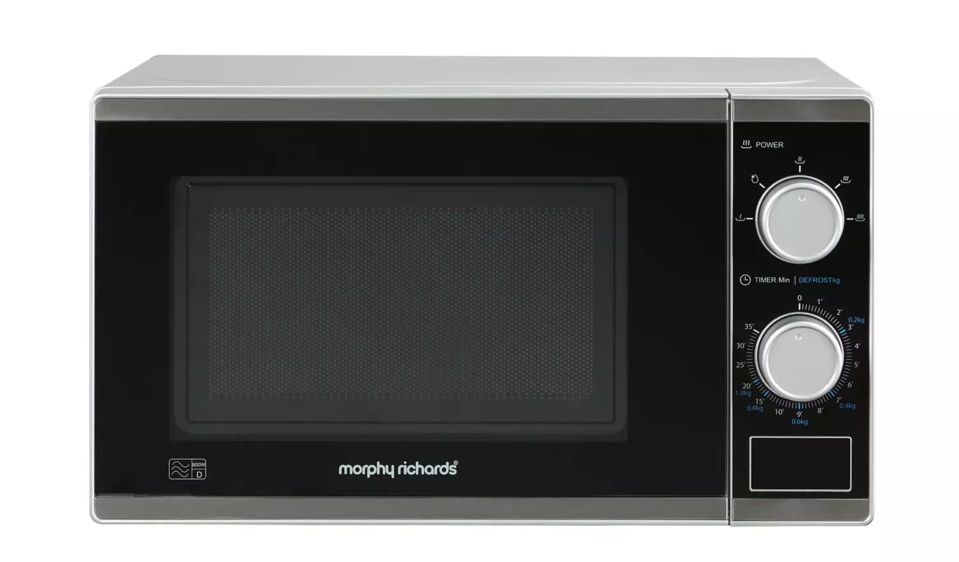 Morphy Richards 800W Solo Standard Microwave - Black RRP £80