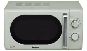 De'Longhi Argento Flora 800W Standard Microwave - Sage Green