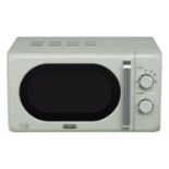 De'Longhi Argento Flora 800W Standard Microwave - Sage Green