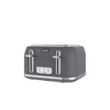 Breville VTR013 Curve 4 Slice Toaster - Grey and Chrome