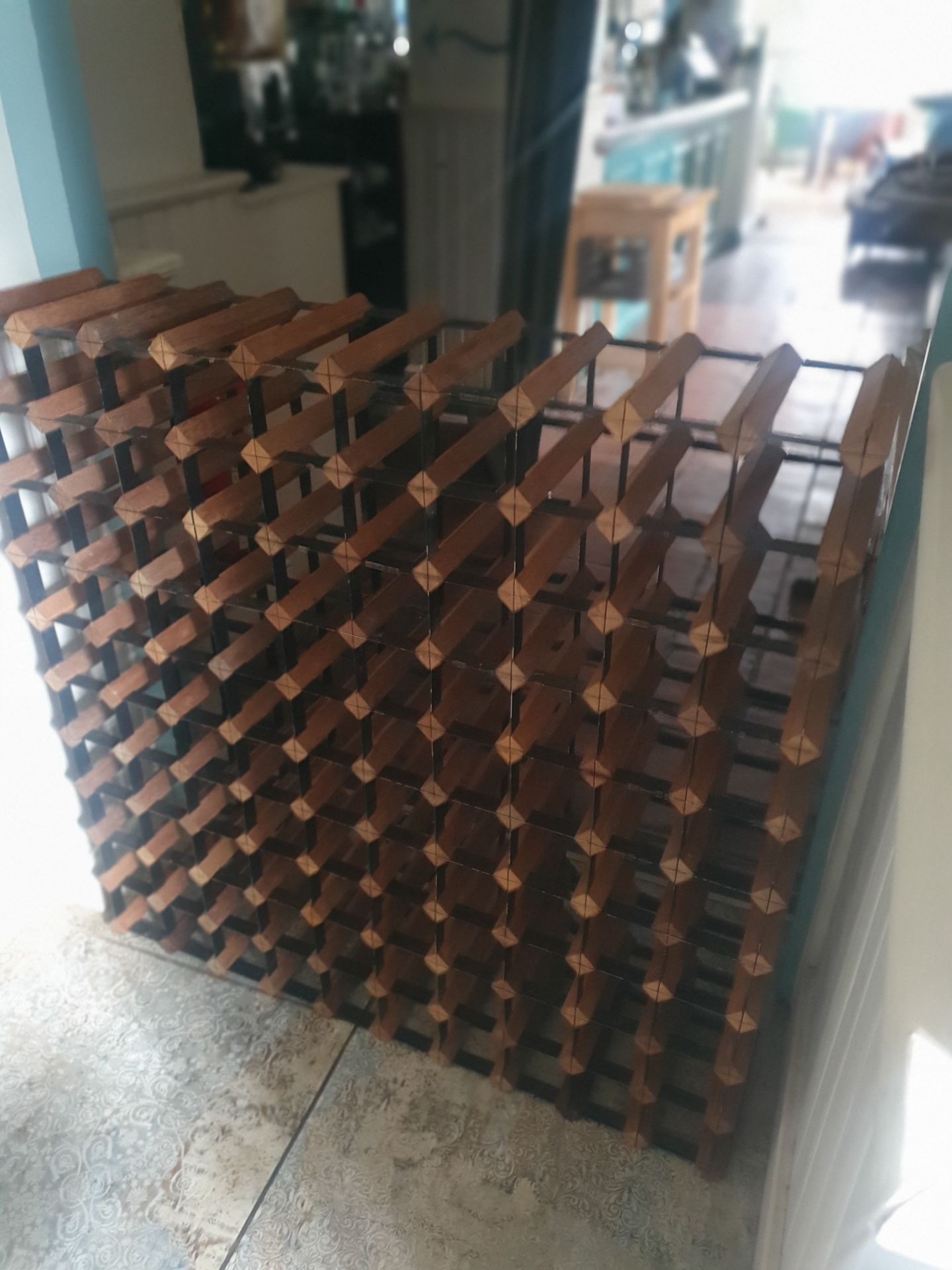 Wine Rack - 110 Places. Wood And Metal - Expandable - Image 3 of 3