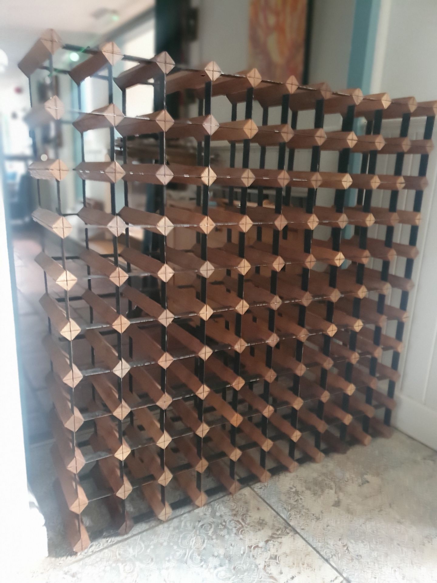 Wine Rack - 110 Places. Wood And Metal - Expandable - Image 2 of 3