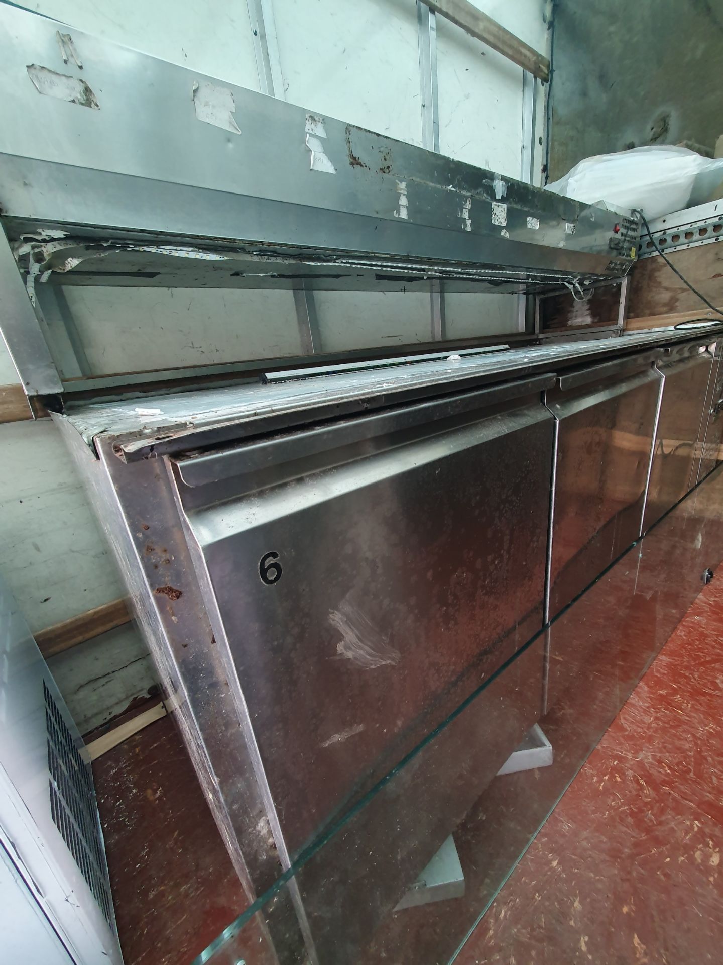 Marble Pizza Bench Fridge With Saladette and Stand - Image 2 of 7