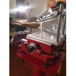 Berkel Style Classic Manual Meat Slicer 30cm Blade, Mechanical Operation With Gold Hand Painted T...