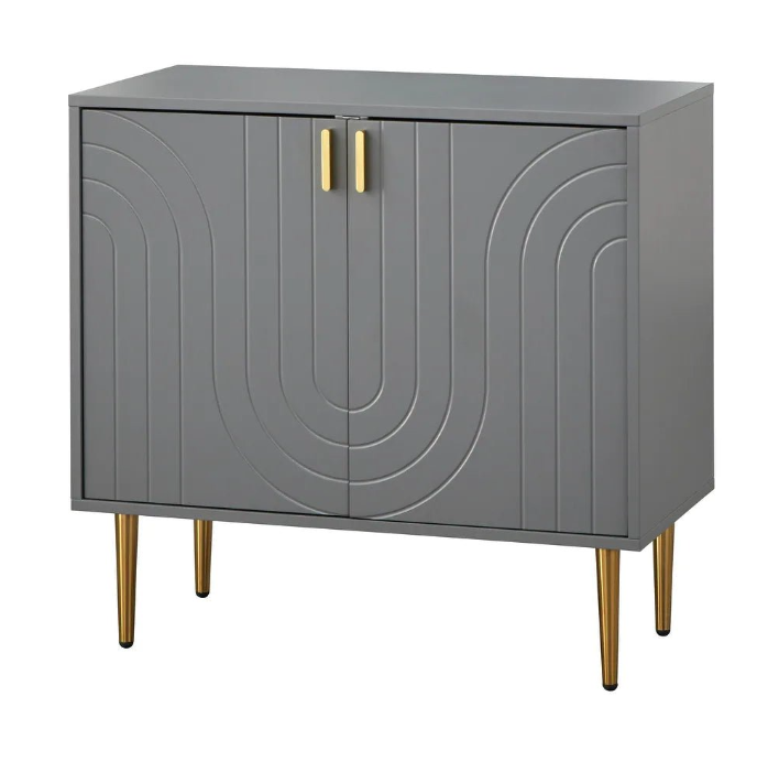 Mid-Century Style Two Door Sideboard/Buffet Table - Image 2 of 6