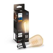 Philips Hue White Filament ST64 Smart Light Bulb [E27 Edison Scew] with Bluetooth, for Indoor Dec...