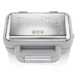 [CRACKED] Breville VST072 DuraCeramic Waffle Maker, Non-Stick and Easy Clean with Deep-Fill Remov...