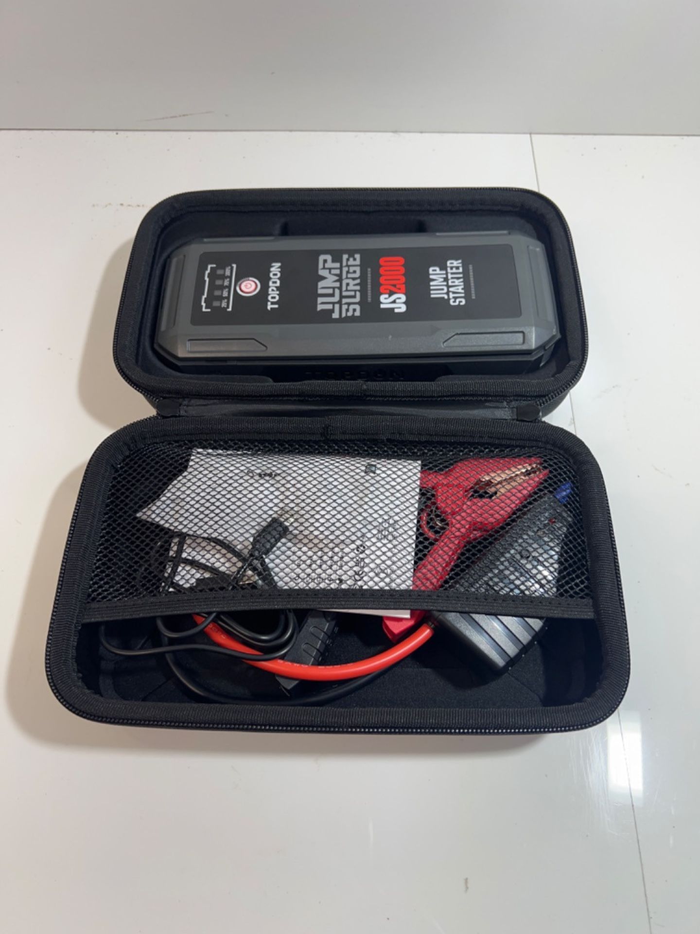 TOPDON Jump Starter JS2000, 2000A/16000mAh Battery Booster Jump Starter Power Pack for Up to 8L G... - Image 2 of 2