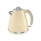 Swan SK19020CN Retro Jug Kettle, Fast Boil, Easy Pour, 360 Degree Base, 1.5L, 3KW, Cream