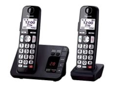 Panasonic KX-TGE822EB Digital Cordless Phone About 40 minutes Answering Machine with Nuisance Cal...