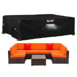 Enzeno Large Garden Furniture Cover，270x180x94cm Outdoor Garden Furniture Set Covers Waterproof�