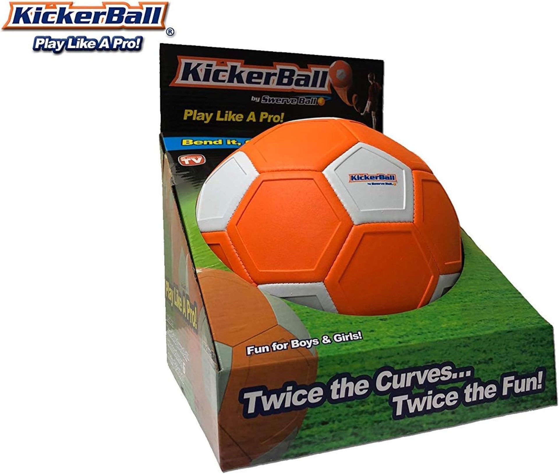KICKER BALL Kinder Ballon02 Der Ball plays How EIN Profi – known aus dem TV, Orange