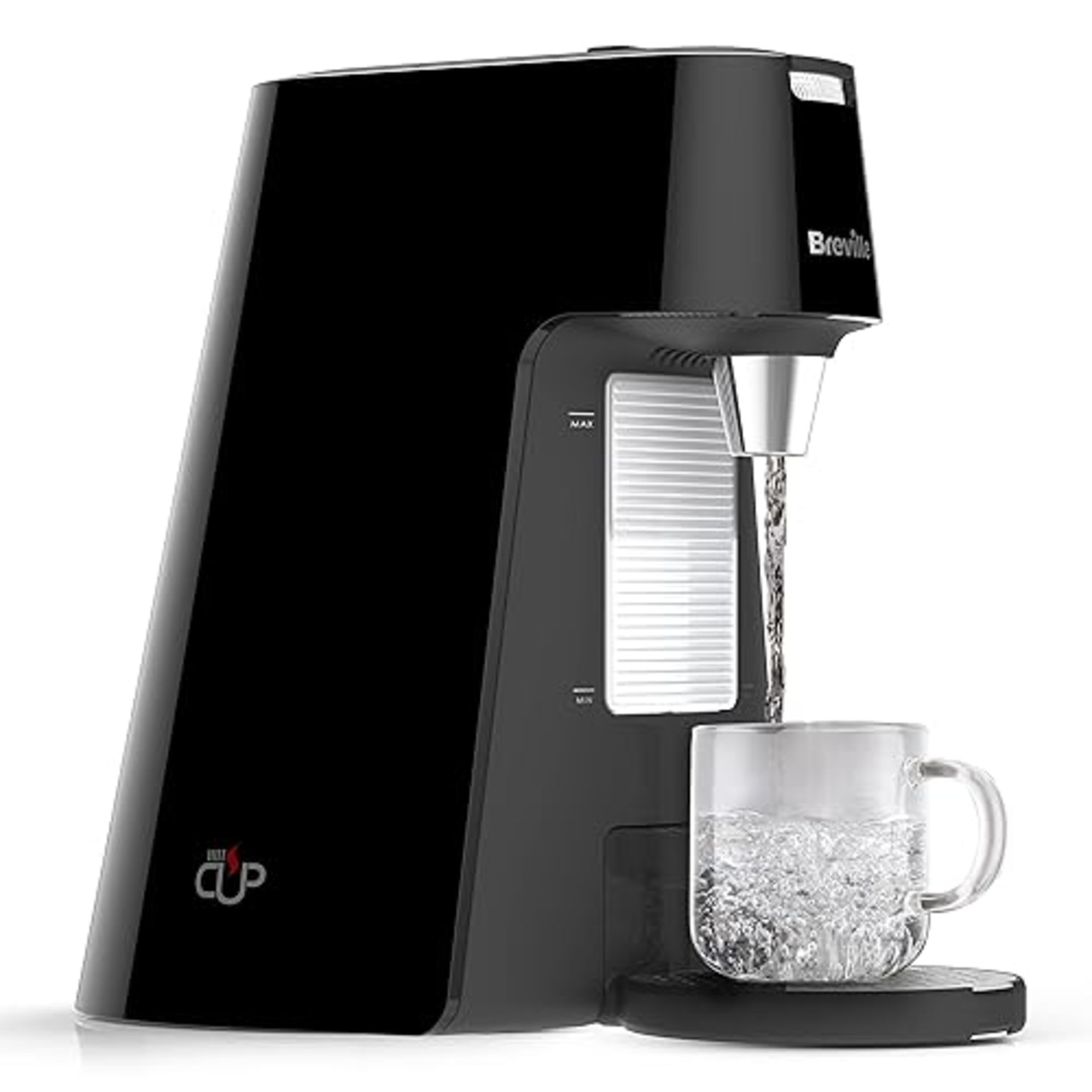Breville HotCup Hot Water Dispenser, 1.7 Litres with 3 KW Fast Boil, Pre-set cup fill, with manua...