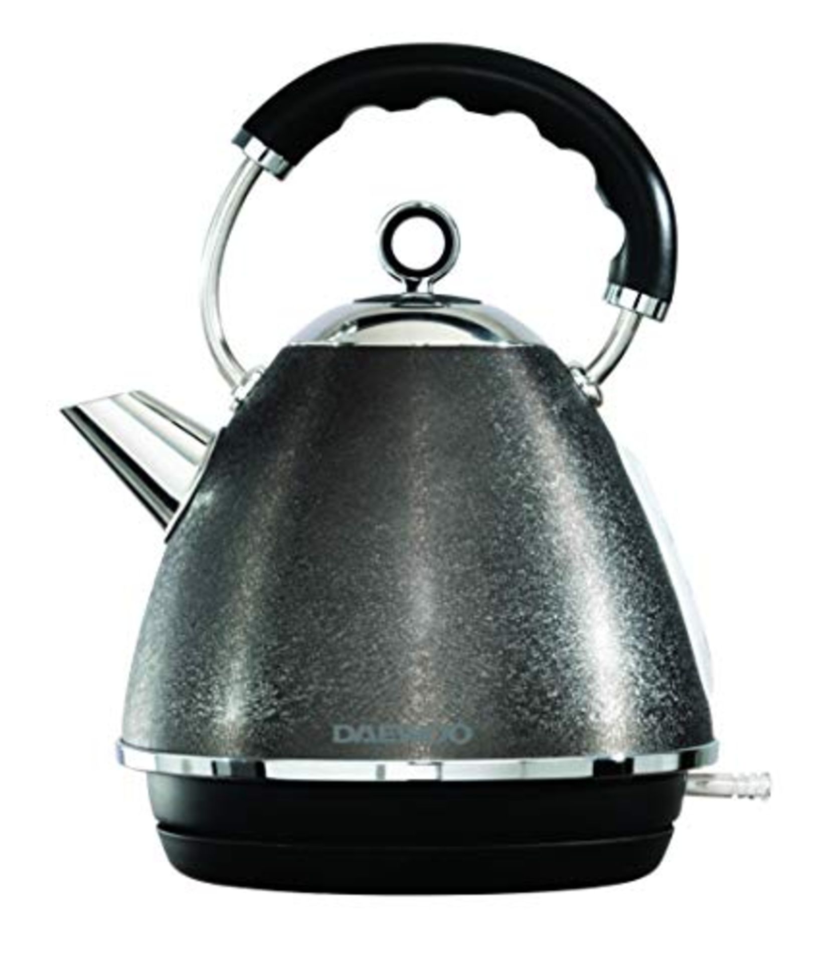 Daewoo SDA2052 Glace Noir 1.7L Pyramid Sparkling Kettle, Removable & Washable Limescale Filter, N...