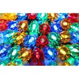 Christmas Concepts® 100 10m/33ft Retro Multi Coloured LED Petal Lights with 8 Function Controller